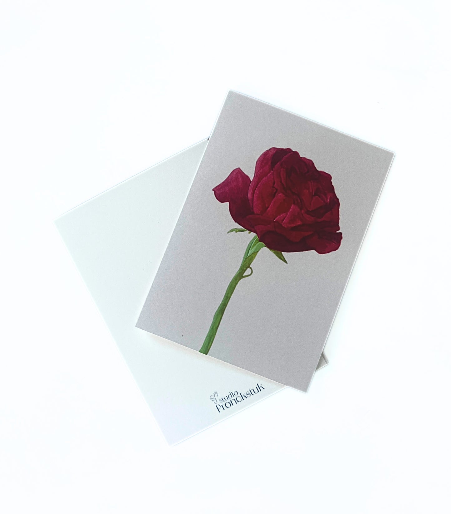 Greeting card 'Red rose'